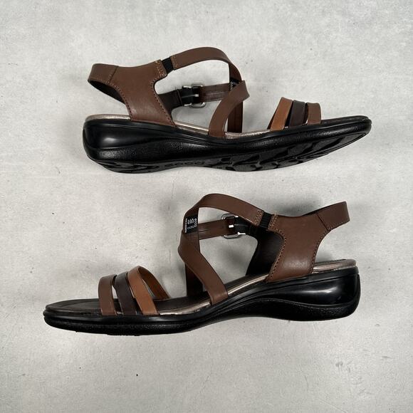 Ecco Sandals Womens Size 39 Leather Strappy Slingback Comfort Walking Shoes - Picture 10 of 10